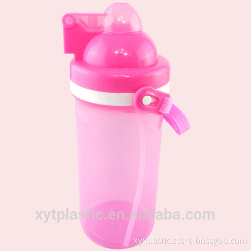 350ml Tritan Plastic Children Drinking Water Bottle With Straw